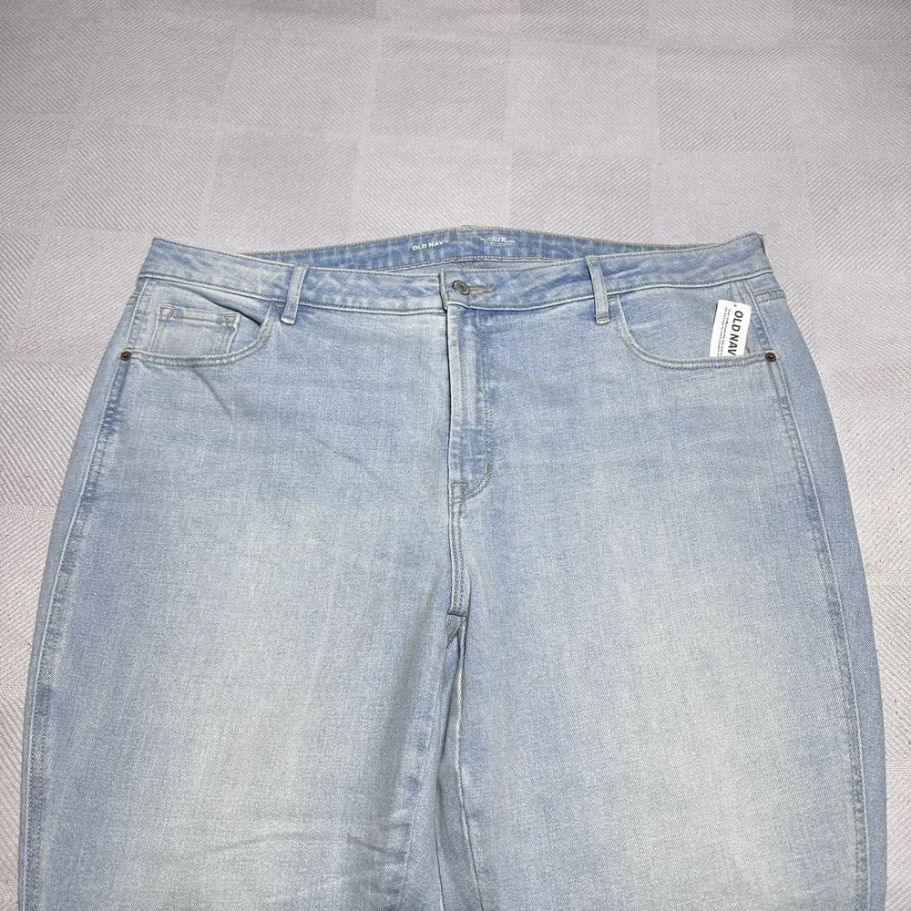 NEW Old Navy High Rise Vintage Cropped Flare Jeans Womens Size 20 Light Wash NWT